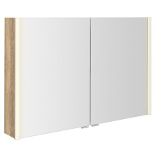 Sapho ALIX szafka z lustrem oświetlenie LED 106x70x17.5cm dąb Alabama AX106-0022
