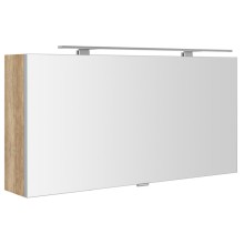 Sapho CLOE szafka z lustrem oświetlenie LED 100x50x18cm dąb Alabama CE100-0022