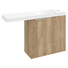Sapho LATUS VI szafka umywalkowa 50x50x22 cm prawa dąb Alabama LT610-2222