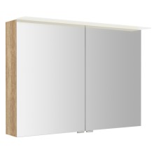 Sapho LINEX szafka z lustrem oświetlenie LED 100x70x15cm dąb Alabama LX100-0022