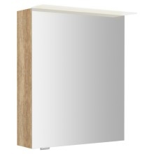 Sapho LINEX szafka z lustrem oświetlenie LED 60x70x15cm lewa/prawa dąb Alabama LX060-0022