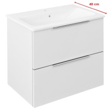 Sapho CIRASA szafka pod umywalkę 58x54x39cm biały połysk CR592-3030