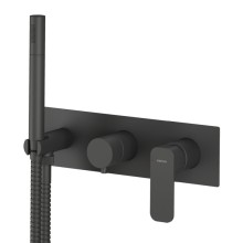 Sapho SPY podtynkowa bateria prysznicowa 2 funkcje czarny mat PY52/15