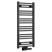 Bruckner ALBRECHT grzejnik 400x930 mm podłączenie środkowe czarny mat 600.111.6
