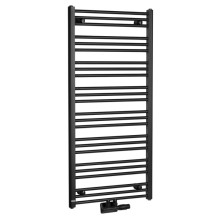 Bruckner ALBRECHT grzejnik 600x1250 mm podłączenie środkowe czarny mat 600.117.6
