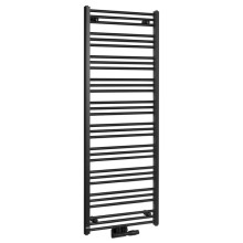 Bruckner ALBRECHT grzejnik 600x1570 mm podłączenie środkowe czarny mat 600.118.6