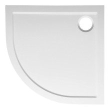 Bruckner ELSE brodzik kompozytowy 90x90cm półokrągły R550 biały 800.311.4