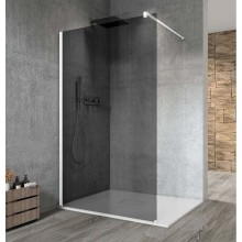 Gelco VARIO WHITE jednoczęściowa kabina przysznicowa Walk-In montaż przy ścianie szkło dymione 1100 mm GX1311GX1015