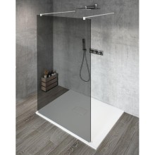 Gelco VARIO WHITE jednoczęściowa kabina przysznicowa Walk-In szkło dymione 1100 mm GX1311GX2215