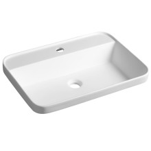 Sapho BRAHEA umywalka półwpuszczana Rockstone 55x39 cm biały mat BE755