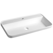 Sapho BRAHEA umywalka półwpuszczana Rockstone 75x39 cm biały mat BE775