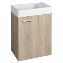 Aqualine ZOJA szafka z umywalką ceramiczną 40x22 cm dąb platin 51049DP-02