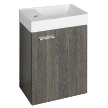 Aqualine ZOJA szafka z umywalką ceramiczną 40x22 cm mali wenge 51049MW-02