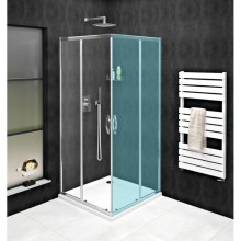 Gelco SIGMA SIMPLY drzwi prysznicowe przesuwne wejście z rogu 1100 mm szkło czyste GS2111