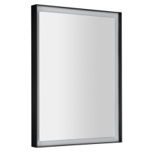 Sapho Lustro SORT z oświetleniem LED 60x80cm bezdotykowy czujnik IR 2700-6500K czarny mat ST080S