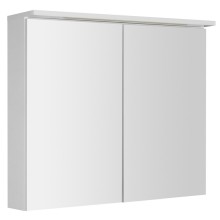 Aqualine KAWA STRIP szafka z lustrem oświetlenie LED 80x70x22cm biały WGL80S