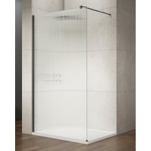 Gelco VARIO BLACK jednoczęściowa kabina prysznicowa Walk-In montaż przy ścianie szkło nordic 1000 mm GX1510-06