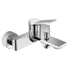 Aqualine BOLERO bateria wannowa ścienna rozstaw 150mm chrom BC010