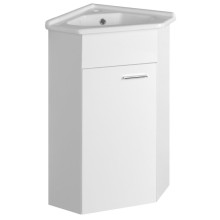 Aqualine ZOJA szafka umywalkowa narożna 40.5x74x40.5cm biały 50345