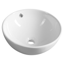 Aqualine Umywalka ceramiczna nablatowa ? 38 cm biały 38171
