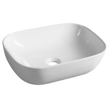 Aqualine Umywalka ceramiczna nablatowa 46x34 cm biały 46341