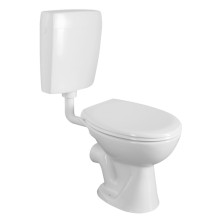 CREAVIT Kompakt WC przycisk 4.5/6l odpływ poziomy biały TP3306