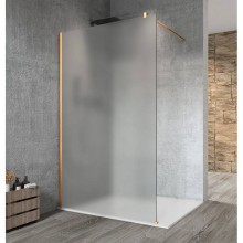 Gelco VARIO GOLD MATT jednoczęściowa kabina przysznicowa Walk-In montaż przy ścianie szkło matowe 1000 mm GX1410-01