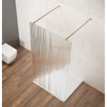 Gelco VARIO GOLD MATT jednoczęściowa kabina przysznicowa Walk-In szkło nordic 1100 mm GX1511-09