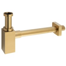Sapho Syfon umywalkowy 5/4" odpływ 32mm kwadratowy złoto mat SI419
