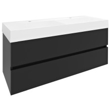 Sapho ODETTA szafka umywalkowa 118x50x43.5cm antracyt mat DT120-3434