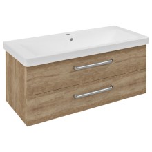 Sapho THEIA Szafka umywalkowa 1014x43.5x442cm 2 szuflady dąb Alabama TH105-2222