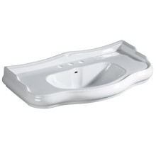 Kerasan RETRO umywalka ceramiczna 100x54cm z 3 otworami na baterię biały 105001-3