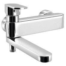 Sapho MIXONA bateria wannowa ścienna z obrotową wylewką chrom MG211