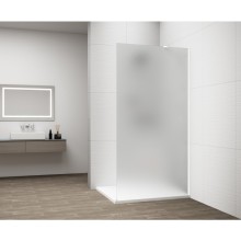 Polysan ESCA WHITE MATT jednoczęściowa kabina przysznicowa Walk-In montaż przy ścianie szkło matowe 700 mm ES1170-03