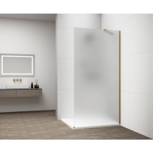 Polysan ESCA GOLD MATT jednoczęściowa kabina przysznicowa Walk-In montaż przy ścianie szkło matowe 1200 mm ES1112-04