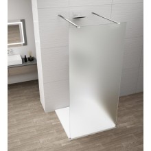 Polysan ESCA CHROME jednoczęściowa kabina przysznicowa Walk-In szkło matowe 1200 mm ES1112-05