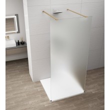 Polysan ESCA GOLD MATT jednoczęściowa kabina przysznicowa Walk-In szkło matowe 1100 mm ES1111-08