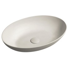 Sapho FORMIGO umywalka betonowa nablatowa 60x40cm piaskowy FG214