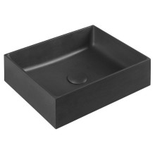 Sapho FORMIGO umywalka betonowa nablatowa 47.5x36.5cm antracyt FG116