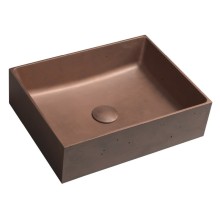 Sapho FORMIGO umywalka betonowa nablatowa 47.5x36.5cm miedź FG120