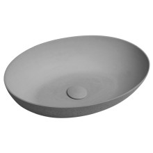 Sapho FORMIGO umywalka betonowa nablatowa 60x40cm szary FG217