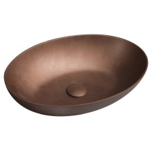 Sapho FORMIGO umywalka betonowa nablatowa 60x40cm miedź FG220