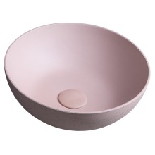 Sapho FORMIGO umywalka betonowa nablatowa średnica 39cm różowy FG321
