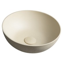 Sapho FORMIGO umywalka betonowa nablatowa średnica 39cm żółty FG322