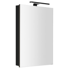 Sapho GRETA szafka z lustrem z oświetleniem LED 50x70x14cm czarny mat GR055-0035