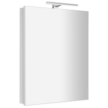 Sapho GRETA szafka z lustrem oświetlenie LED 60x70x14cm biały mat GR060-0031