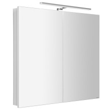 Sapho GRETA szafka z lustrem oświetlenie LED 81x70x14cm biały mat GR080-0031