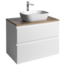 Aqualine ALTAIR szafka z płytą 78.5 cm biały/dąb emporio AI280-02