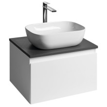 Aqualine ALTAIR szafka z płytą 58 cm biały/antracyt łupek AI263-03