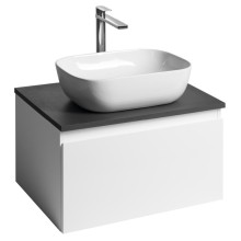 Aqualine ALTAIR szafka z płytą 62.5 cm biały/antracyt łupek AI267-03